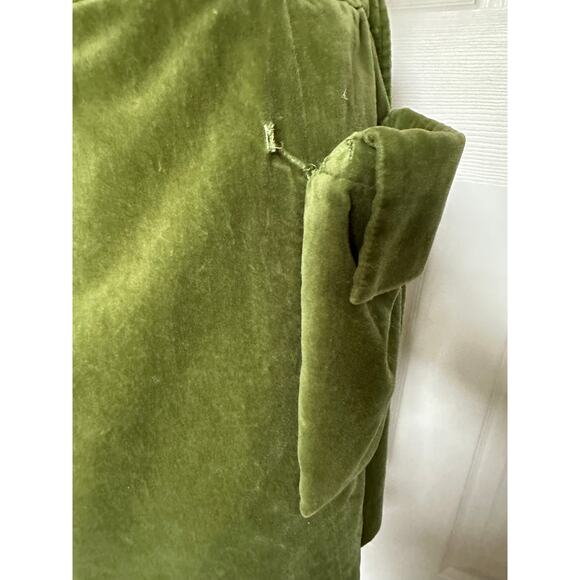 Anthropologie elevenses plush skirt fairy story deep pockets green belted button - Picture 16 of 16